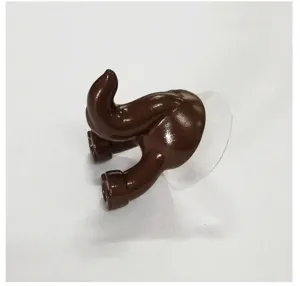 Crochet en plastique ventouse queue d'animal dessin animé mignon pour décoration maison.