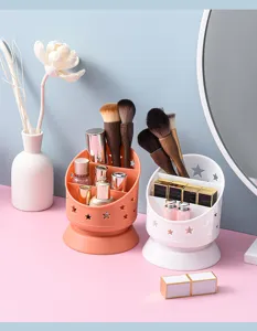 Porte-stylo de bureau en plastique PP multicolore avec découpes d'étoiles, organiseur.