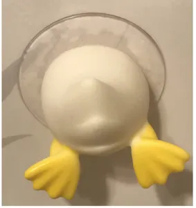 Crochet ventouse cul de canard mignon dessin animé animal queue cintre en plastique créatif