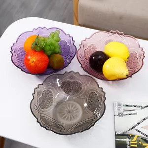 Bol à fruits en plastique européenne créative plateau de stockage de bonbons pour salon