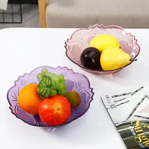 Plat à fruits en plastique de style européen plateau de collation salon bureau