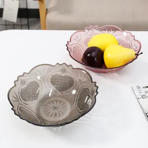 Style européen assiette de fruits en plastique creative snack bonbons bol de fruits secs