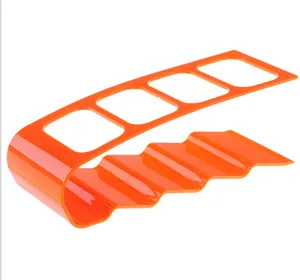 Oranger Kunststoff Desktop Aufbewahrungsregal Mehrgitter Halter für Büro Heim 1pc