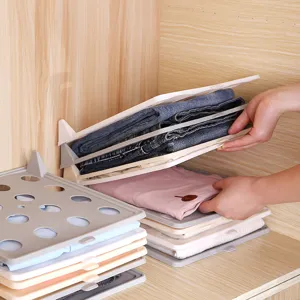 Plastic Clothes Folding Board Laundry Organizer Adjustable Folding Board T-Shirt Shirt Sweater Storage Sorting Board Home