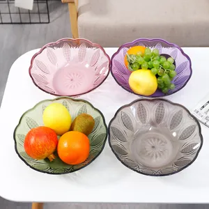 Europäischer Stil Kunststoff Obstteller Wohnzimmer Kreative Blatt Geprägt Süßigkeiten Getrocknete Früchte Snack Aufbewahrung Tablett
