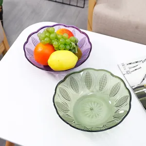 Moderne Kunststoff Obstschale Set für Wohnzimmertisch, europäische dekorative Snackplatte.