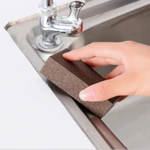 Carborundum Nano Cleaning Sponge Kitchen Dishwashing Scouring Pad Rust Removal Pot Cleaning Sponge Wipe Scrub Brush