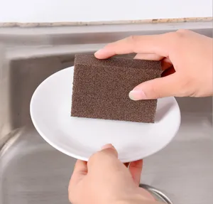 Carborundum nano cleaning sponge dishwashing rust removal kitchen pot scrub tool