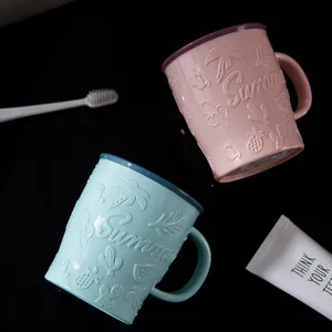 Tazza da risciacquo in plastica bicchiere da viaggio per coppie tazza portaspazzolino