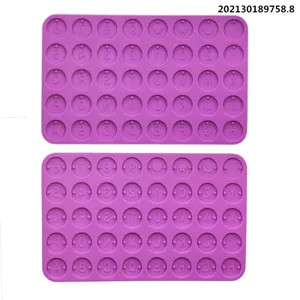 Silikon Buchstaben Kreis Anhänger Harz Gießform Set für DIY Handwerk, 2 Stück lila.