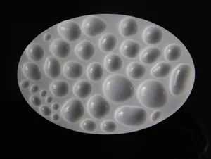 3D irregular pebble silicone mold for DIY resin epoxy crystal pendant jewelry making craft tool
