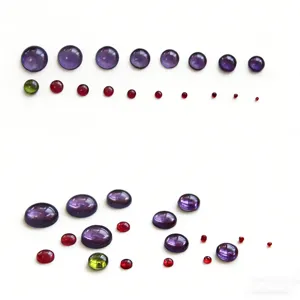 Bunte Harz Cabochons runde Kuppel flache Ruecken Perlen fuer Schmuckherstellung DIY.