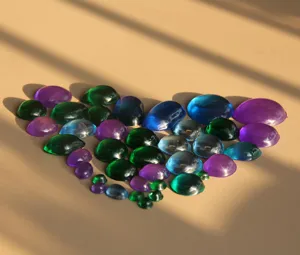 Colorful resin stones cabochons gemstone drops for jewelry making crafts decor 50pcs