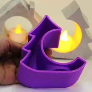 DIY house candle holder silicone mold for handmade aromatherapy and home decor details