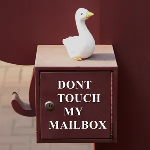 Cute 3D white goose figurine ornament desktop decor handmade mold for creative home decoration