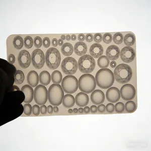 Silikon Edelstein Form für DIY Epoxidharz Handwerk, runde und ovale Cabochon Werkzeug.