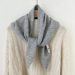 Women's Knitted Triangle Scarf Wool Blend Winter Warm Shawl Headscarf