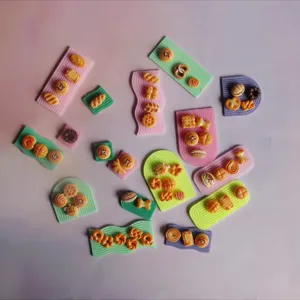 Set de moldes de resina epoxi de bandeja ondulada en miniatura, accesorios DIY para manualidades.