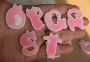 Carino gatto lettera stampo in silicone resina ciondolo decorazione fai da te bella