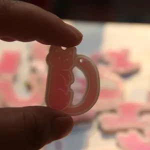 Simpatico gatto lettera stampo silicone ciondolo resina artigianato fai da te accessorio decoro