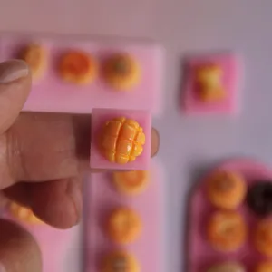 Mini molde de silicona para manualidades DIY, linda bandeja ondulada de resina arte.