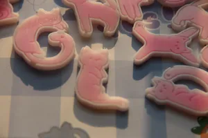 Stampi in resina silicone lettere gatto carini per fai da te, vari ciondoli a forma di animale.