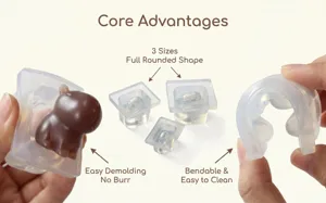 3-Piece Capybara Silicone Molds Set Cute 3D Animal Resin Casting Flexible Easy Release
