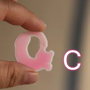 Carino gatto resina ciondolo stampo in silicone rosa lettera design fatto a mano accessorio
