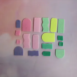 Mini conjunto de moldes de silicona epoxi geométrica ondulada, bonitas herramientas de manualidades.