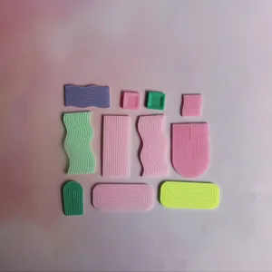 Conjunto de moldes de silicona para bandejas onduladas, herramientas de resina DIY utiles.