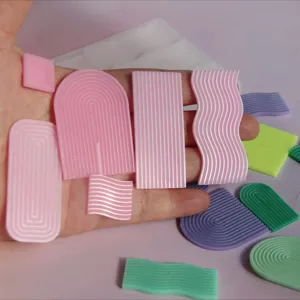 Mini bandeja de resina ondulada molde de silicona para manualidades DIY platos geométricos