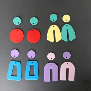 DIY Geometric Earrings Resin Silicone Mold Irregular Shape Pendant Epoxy Casting Mold Craft Tool Handcrafted Supply