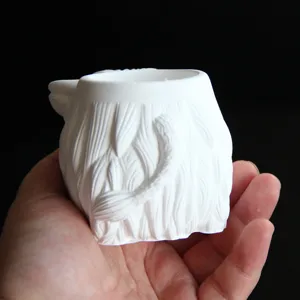 Handmade highland cow silicone mold pen holder candle cup plaster concrete DIY craft tool