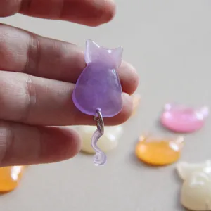 Handgemaakte 3D schattige kat hars mal siliconen hanger DIY epoxy ambacht gereedschap set