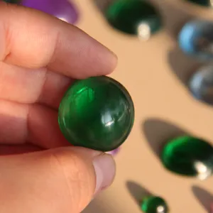 Detail view of 3d round resin gem mold pendant decoration, smooth surface, perfect for crafting.
