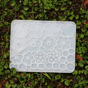 Silikon Blumen Harzform für DIY handgemachte Anhänger Halskette Ohrringe Basteln Zubehör