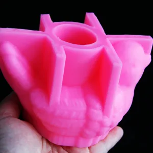 Silicone bird pot mold detail view, flexible craft tool for handmade epoxy resin and candle making.