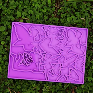 Silicone fairy resin mold, cute crystal epoxy casting molds for DIY crafts and jewelry making.