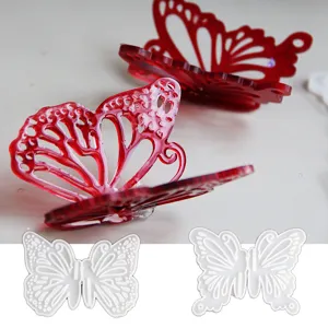 3D vlinder siliconen mal voor handgemaakte epoxyhars ambacht en vlinder gietvorm.