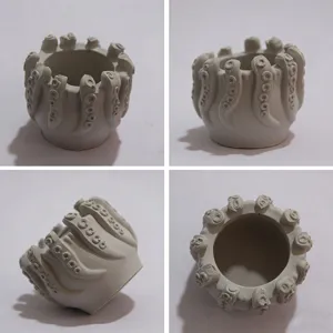 Durable silicone mold for octopus tentacle storage pot and flower pot resin craft.