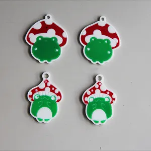 Süsses Pilz Frosch Anhänger Set für DIY Handwerk und kreative Schmuckherstellung Accessoires.