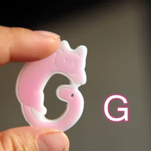 Simpatico stampo in silicone gatto lettera G per ciondoli in resina fai da te, strumento.