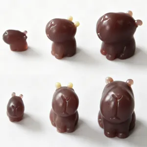 Cute capybara silicone mold set resin 3D pendant craft animal handmade DIY making tool