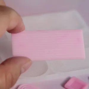 Miniatura rosa patron onda silicon resina molde bandeja detalle presentacion manual