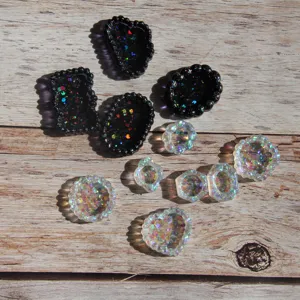 Vintage Harzform Perlenrand kleine Schale Epoxid DIY Handwerk dekorative Schmuck Basis