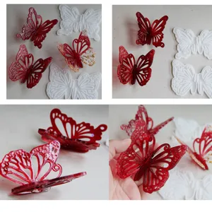 3D Vlinder Siliconen Mal Epoxy Hars Gietmal DIY Handgemaakte Vlinder Ambacht Product