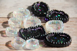 Epoxidharz Form Set für DIY Miniatur Schmuck Schalen Tabletts Wolke ovale Formen Basteln.