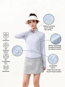 Women sun protection jacket breathable quick dry athletic casual lightweight slim fit active wear