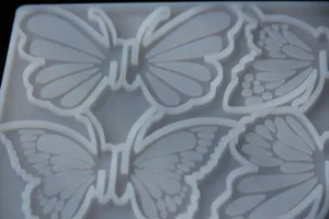Silicone butterfly mold for DIY resin crafts and epoxy hair clips tools handmade mold