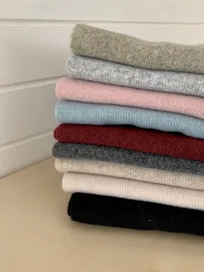 Cozy solid color knit scarf stack, soft warm winter accessory for women, casual daily wear.